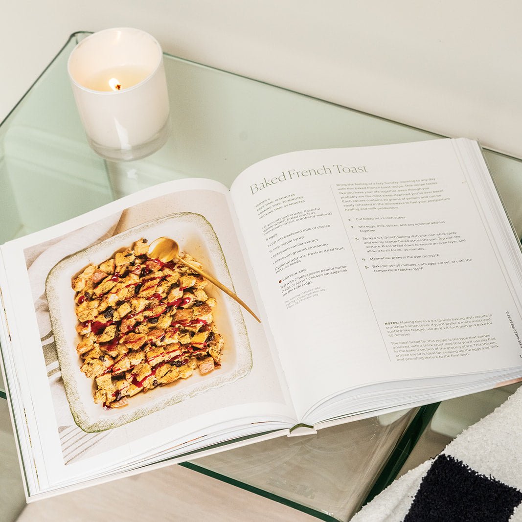 The Postpartum Nutrition Cookbook available at Paige Tate & Co.