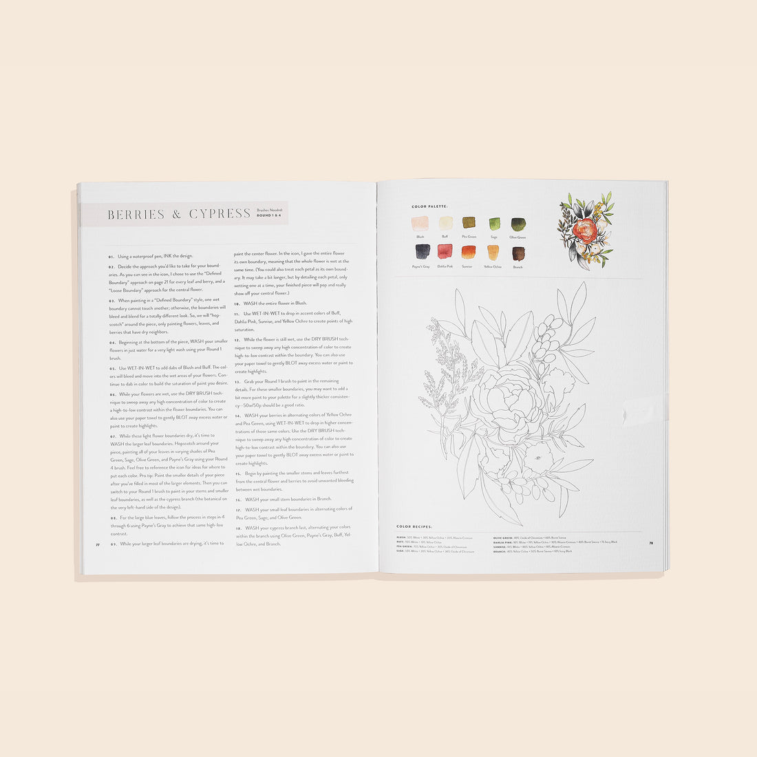 Watercolor Workbook Series - Botanical - Design Cuts